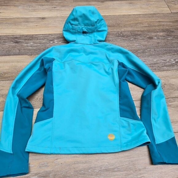 Marmot Soft Shell Wind Stopper Jacket blue teal orange XS - Picture 2 of 13
